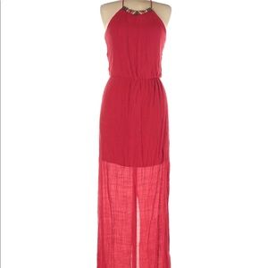 Lily Rose Red Sleeveless Dress Size M